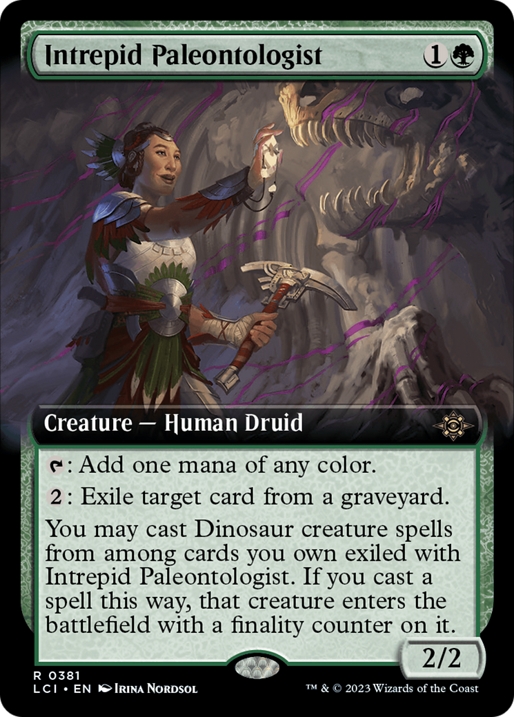 Intrepid Paleontologist (LCI-381) [The Lost Caverns of Ixalan] (Extended Art) Foil MTG Single Wizards of the Coast