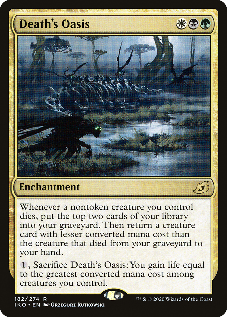 Death's Oasis (IKO-182) [Ikoria: Lair of Behemoths] MTG Single Wizards of the Coast