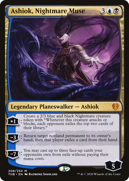 Ashiok, Nightmare Muse (THB-208) [Theros Beyond Death] Foil MTG Single Wizards of the Coast