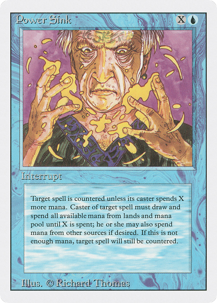 Power Sink (3ED-074) [Revised Edition] MTG Single Wizards of the Coast