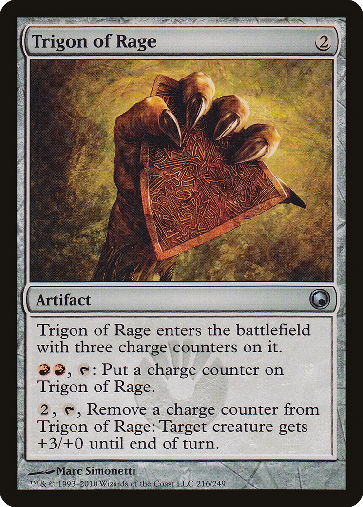 Trigon of Rage (SOM-216) [Scars of Mirrodin] MTG Single Wizards of the Coast