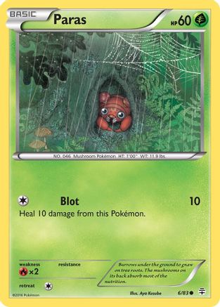 Paras (6/83) Reverse Holofoil [XY: Generations] Pokemon Single Pokémon