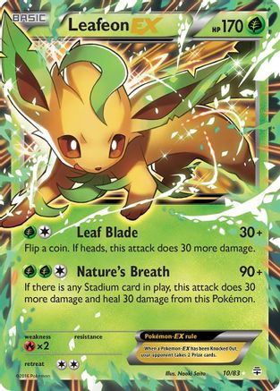 Leafeon EX (10/83) - [XY: Generations] Holofoil Pokemon Single Pokémon