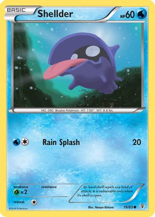 Shellder (19/83) Reverse Holofoil [Generations] Pokemon Single Pokémon