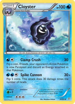 Cloyster (/83) Reverse Holofoil [XY: Generations] Pokemon Single Pokémon