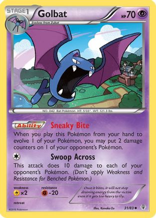 Golbat (31/83) Reverse Holofoil [XY: Generations] Pokemon Single Pokémon