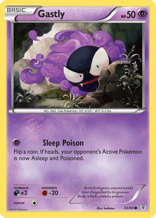 Gastly (33/83) [XY: Generations] Pokemon Single Pokémon