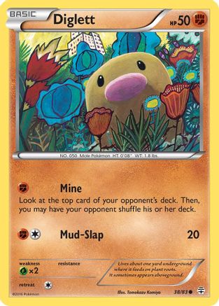 Diglett (38/83) [XY: Generations] Pokemon Single Pokémon