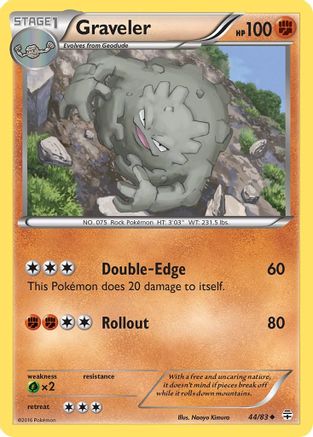 Graveler (/83) Reverse Holofoil [XY: Generations] Pokemon Single Pokémon