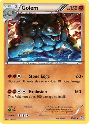 Golem (/83) Holofoil [XY: Generations] Pokemon Single Pokémon