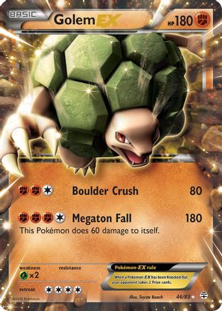 Golem EX (46/83) Holofoil [XY: Generations] Pokemon Single Pokémon