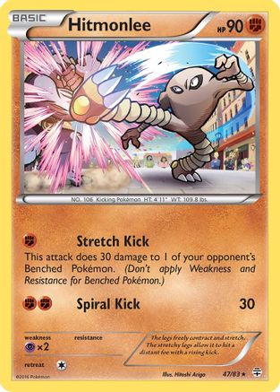 Hitmonlee (47/83) Reverse Holofoil [XY: Generations] Pokemon Single Pokémon