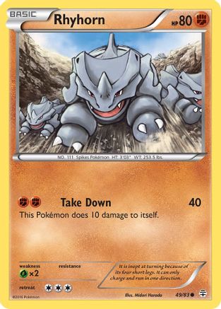 Rhyhorn (/83) [XY: Generations] Pokemon Single Pokémon