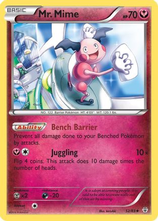 Mr. Mime (52/83) [XY: Generations] Pokemon Single Pokémon