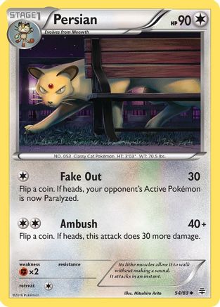 Persian (/83) Reverse Holofoil [XY: Generations] Pokemon Single Pokémon