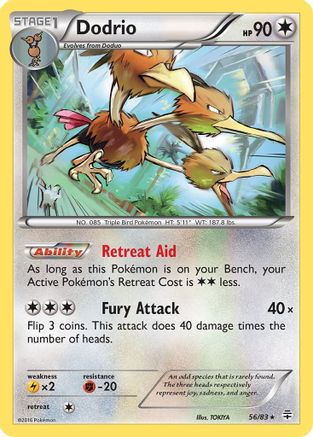 Dodrio (/83) Reverse Holofoil [XY: Generations] Pokemon Single Pokémon