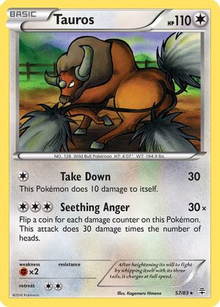 Tauros (/83) [XY: Generations] Pokemon Single Pokémon