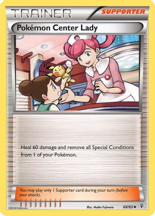 Pokemon Center Lady (68/83) Reverse Holofoil [XY: Generations] Pokemon Single Pokémon