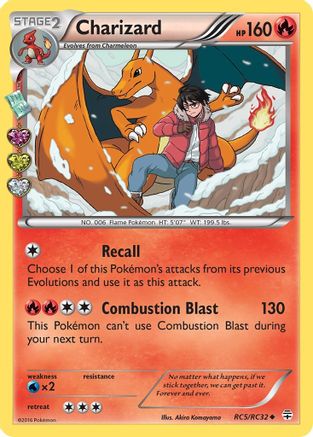 Charizard (RC5/83) Holofoil [XY: Generations Radiant Collection] Pokemon Single Pokémon