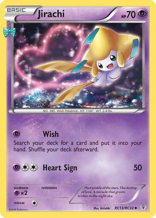Jirachi (RC13/83) Holofoil [XY: Generations Radiant Collection] Pokemon Single Pokémon