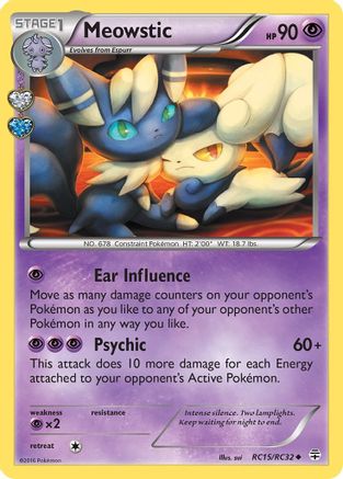 Meowstic (RC15/83) Holofoil [XY: Generations Radiant Collection] Pokemon Single Pokémon