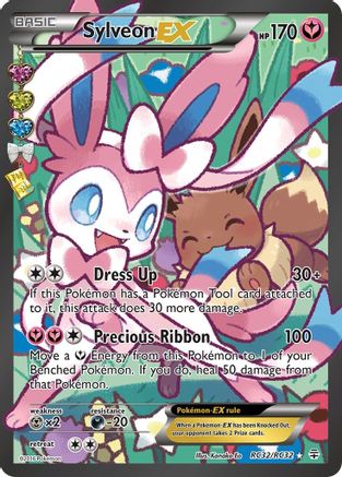 Sylveon EX (Full Art) (RC32/83) - [XY: Generations Radiant Collection] Holofoil Pokemon Single Pokémon