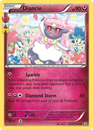 Diancie (RC22/83) Holofoil [XY: Generations Radiant Collection] Pokemon Single Pokémon