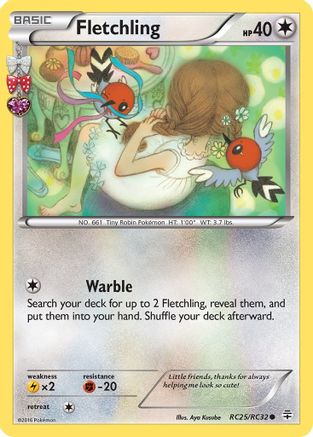 Fletchling (RC25/83) [XY: Generations Radiant Collection] Pokemon Single Pokémon