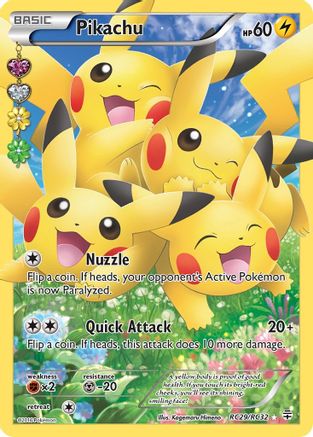 Pikachu (Full Art) (RC29/83) Holofoil [XY: Generations Radiant Collection] Pokemon Single Pokémon