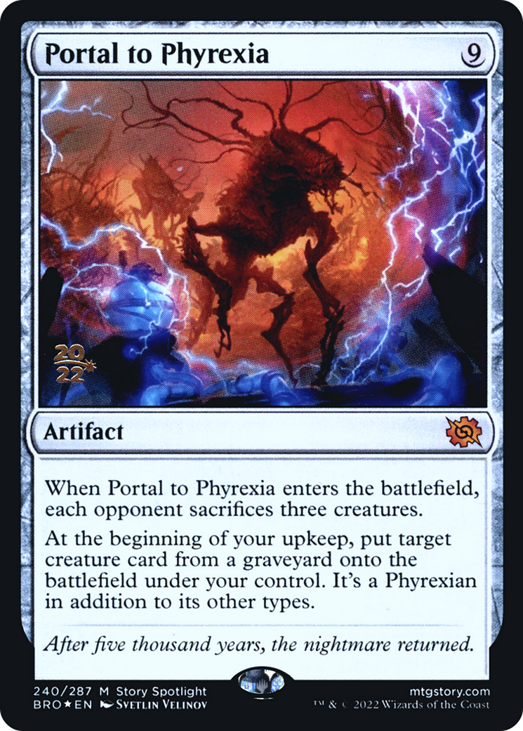 Portal to Phyrexia (PRE-240) [The Brothers' War Promos] Foil MTG Single Wizards of the Coast