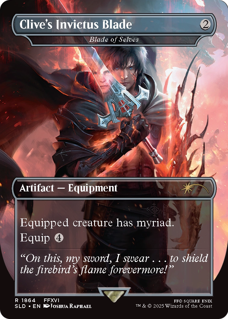 Clive's Invictus Blade - Blade of Selves (SLD-1864) [Secret Lair] Drop (Borderless) MTG Single Wizards of the Coast