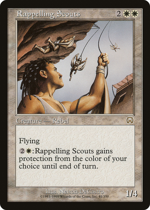 Rappelling Scouts (MMQ-041) [Mercadian Masques] Foil MTG Single Wizards of the Coast