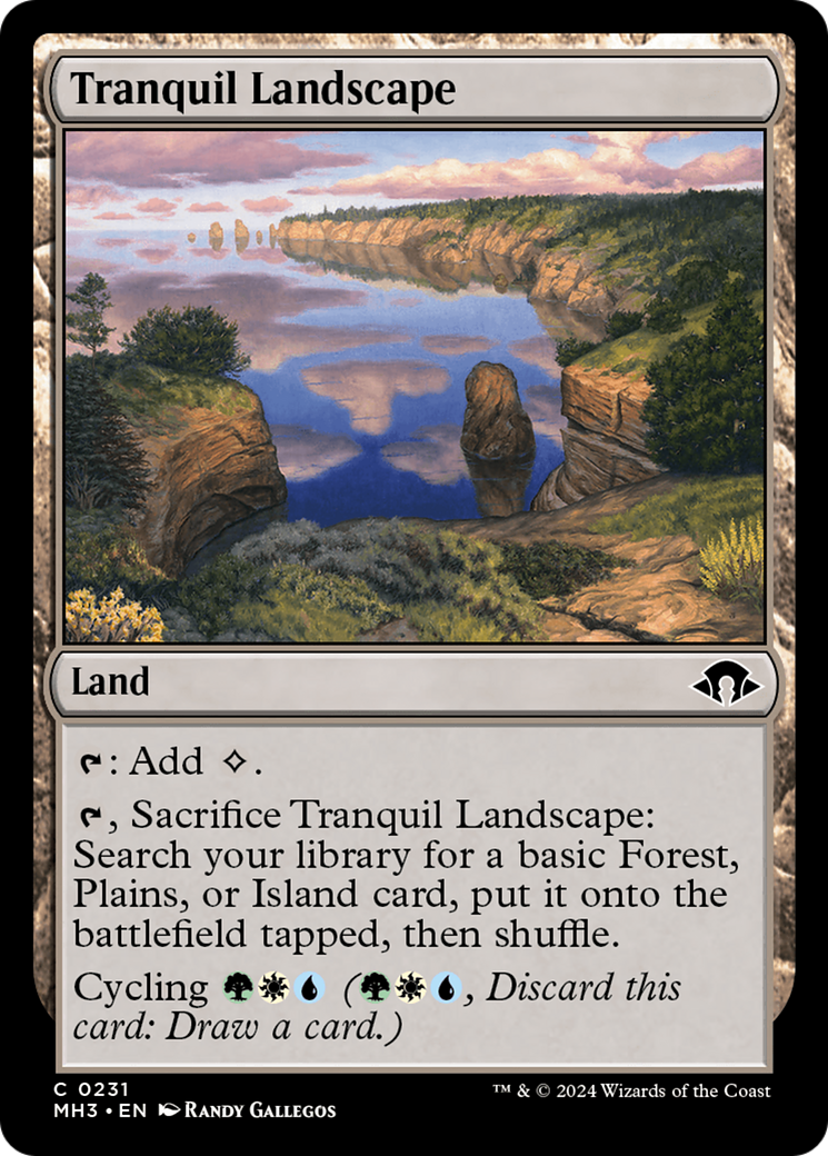 Tranquil Landscape (MH3-231) [Modern Horizons 3] Foil MTG Single Modern Horizons 3