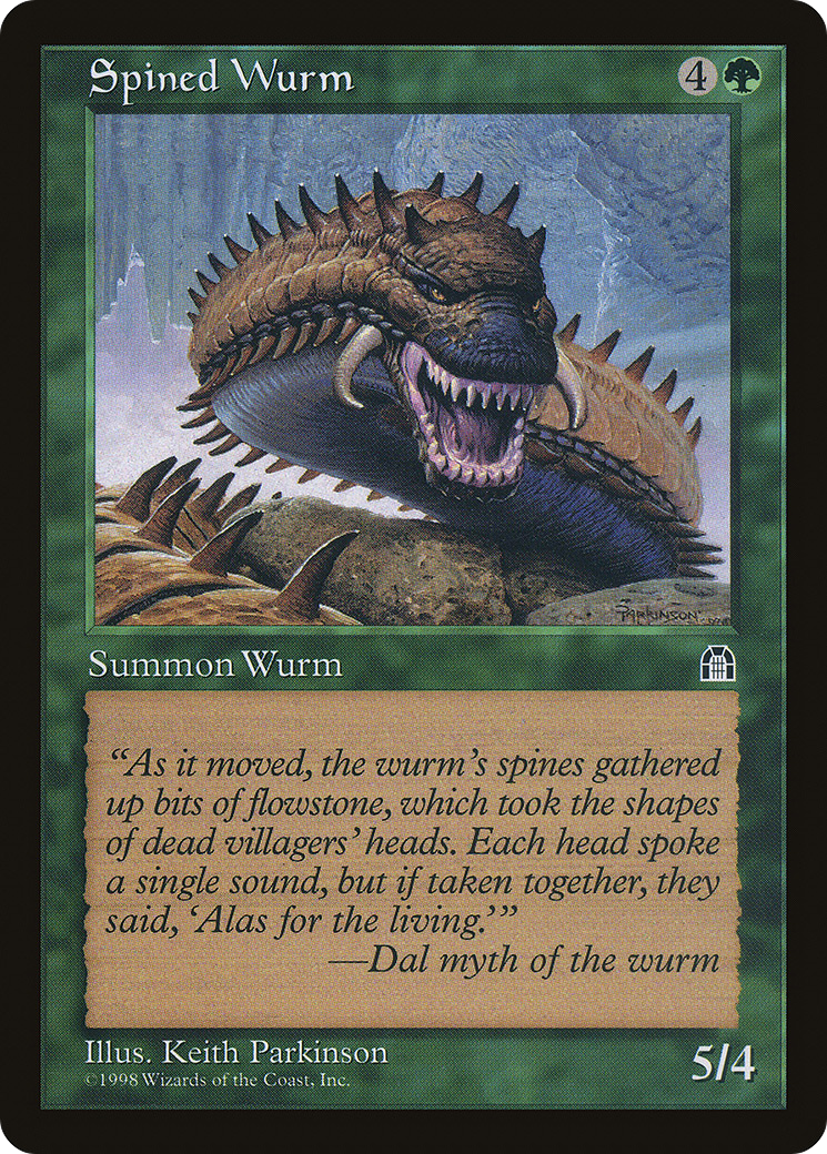 Spined Wurm (STH-121) [Stronghold] MTG Single Wizards of the Coast