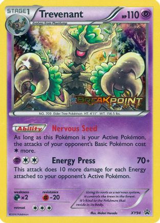 Trevenant (Prerelease) (XY94/211) Holofoil [Promos: XY Promos] Pokemon Single Pokémon