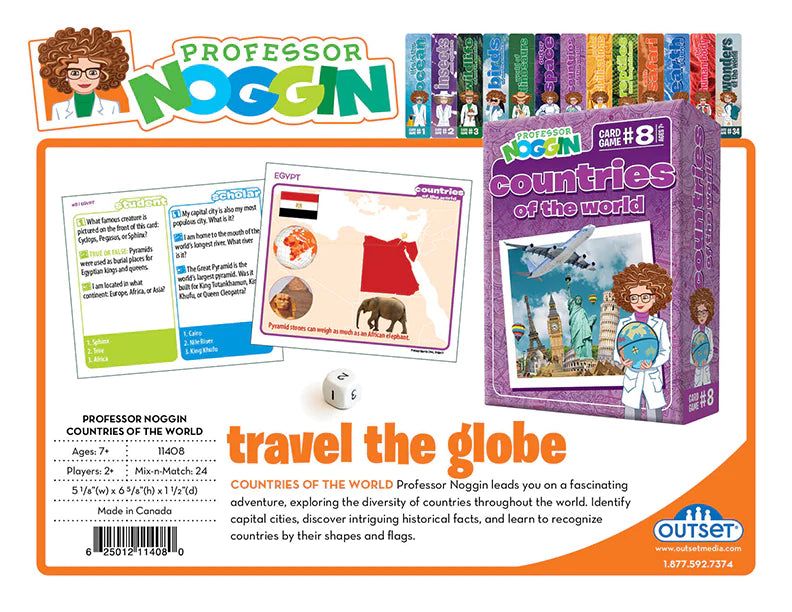 Prof. Noggin #8: Countries of the World Board Games Outset   