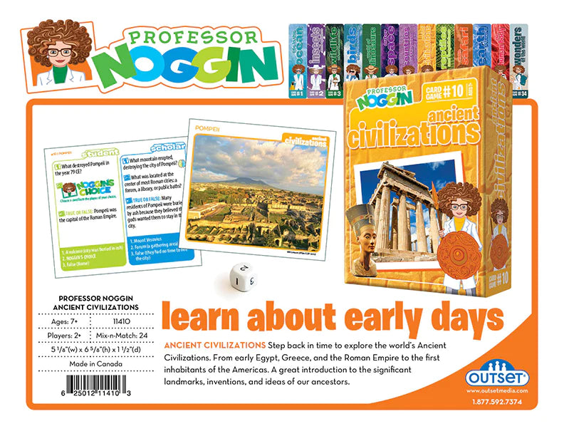 Prof. Noggin #10: Ancient Civilizations Board Games Outset   
