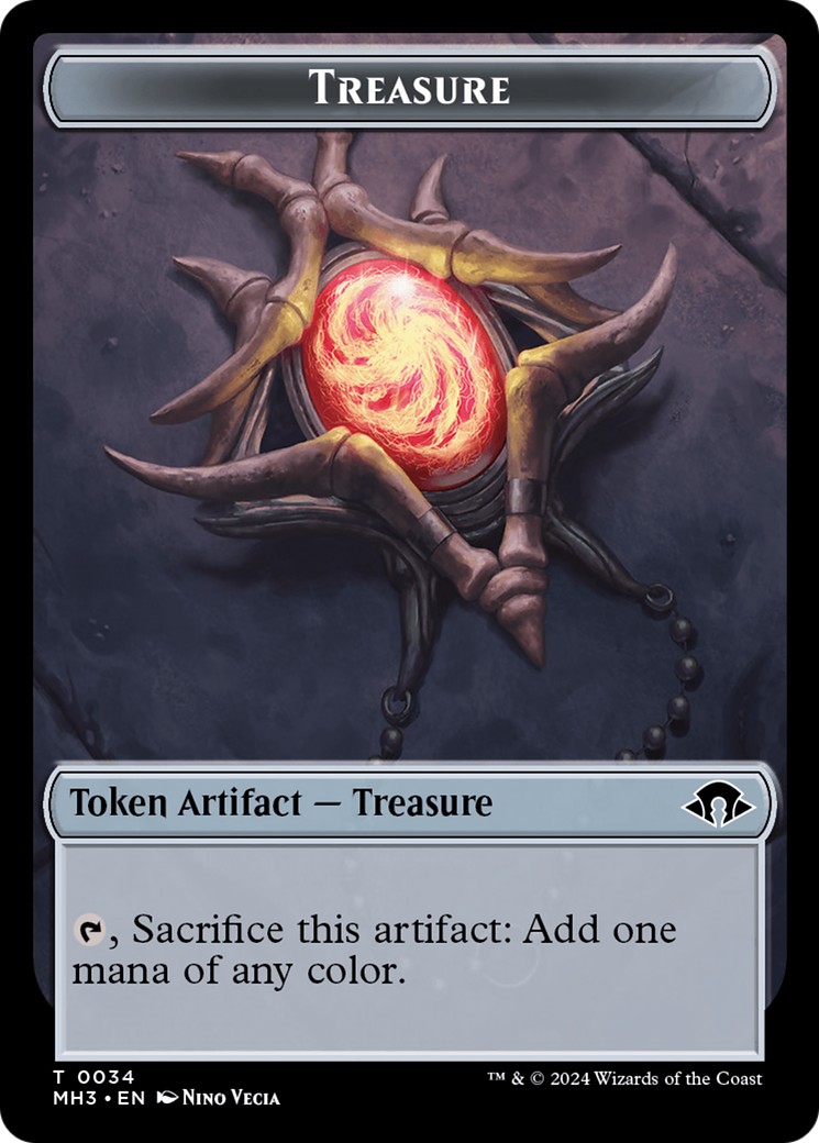 Treasure (TMH3-034) [Tokens] Modern Horizons 3 Tokens Foil MTG Single Wizards of the Coast