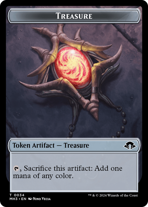 Treasure (TMH3-034) [Tokens] Modern Horizons 3 Tokens Foil MTG Single Wizards of the Coast