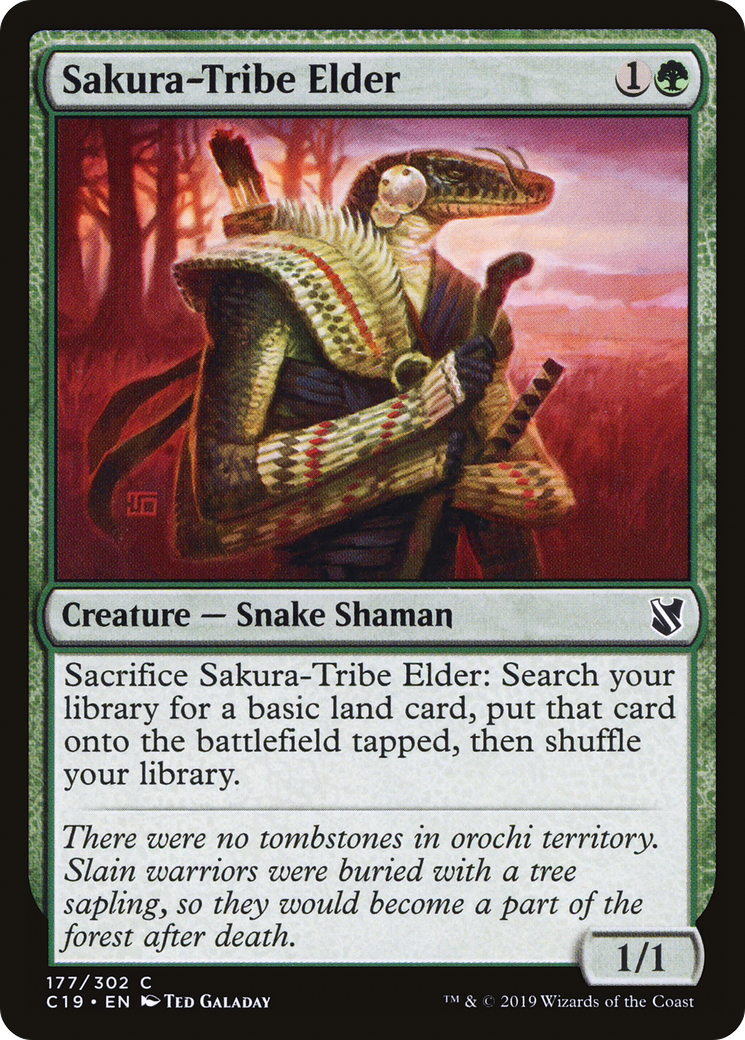 Sakura-Tribe Elder (C19-177) [Commander 2019] MTG Single Wizards of the Coast