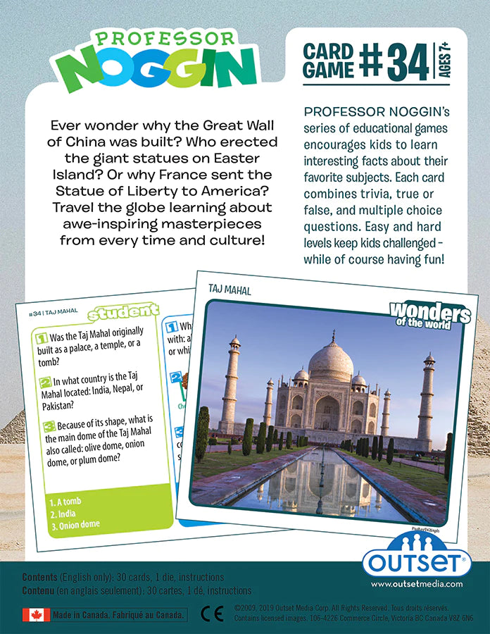 Prof. Noggin #34: Wonders of the World Board Games Outset   