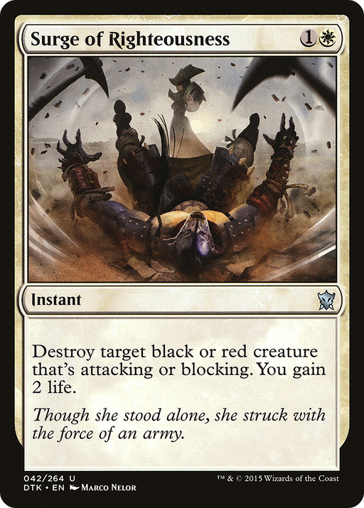 Surge of Righteousness (DTK-042) [Dragons of Tarkir] MTG Single Wizards of the Coast