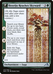 Boseiju Reaches Skyward // Branch of Boseiju (NEO-177) [Kamigawa: Neon Dynasty] Foil MTG Single Wizards of the Coast
