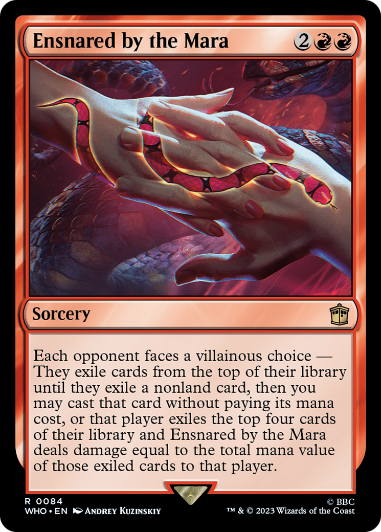 Ensnared by the Mara (WHO-084) [Doctor Who] Foil MTG Single Wizards of the Coast