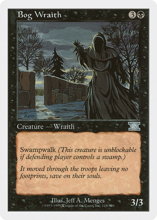 Bog Wraith (6ED-118) [Classic Sixth Edition] MTG Single Wizards of the Coast