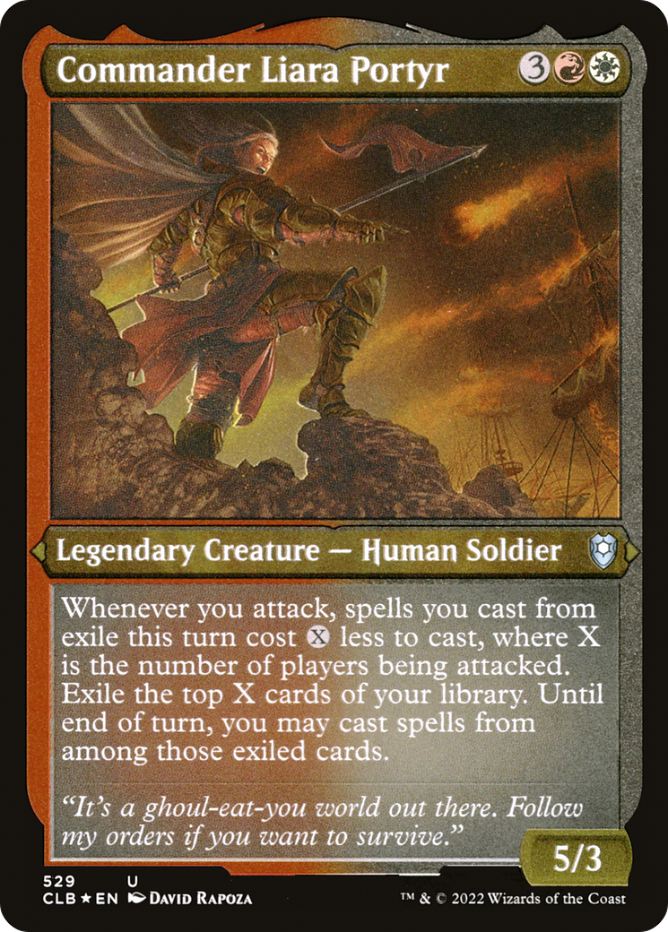 Commander Liara Portyr (CLB-529) [Commander Legends: Battle for Baldur's Gate] Etched Foil MTG Single Wizards of the Coast