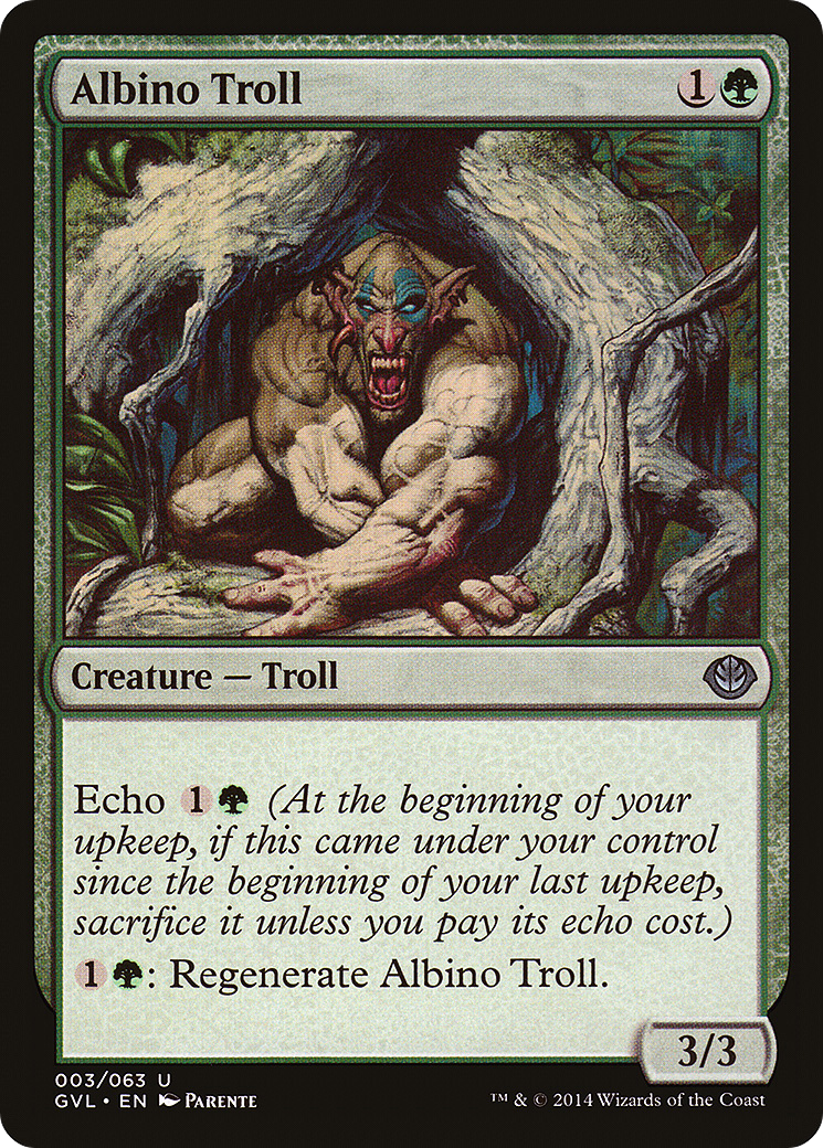 Albino Troll (DD3-003) [Misc] Duel Decks Anthology: Garruk vs. Liliana MTG Single Wizards of the Coast