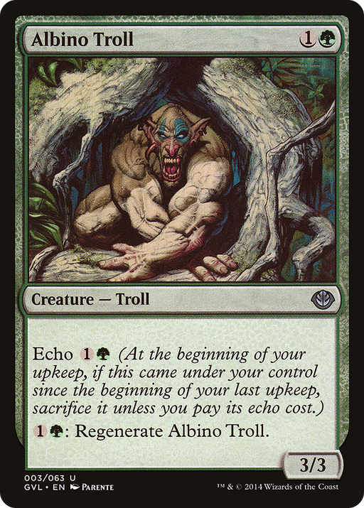 Albino Troll (DD3-003) [Misc] Duel Decks Anthology: Garruk vs. Liliana MTG Single Wizards of the Coast