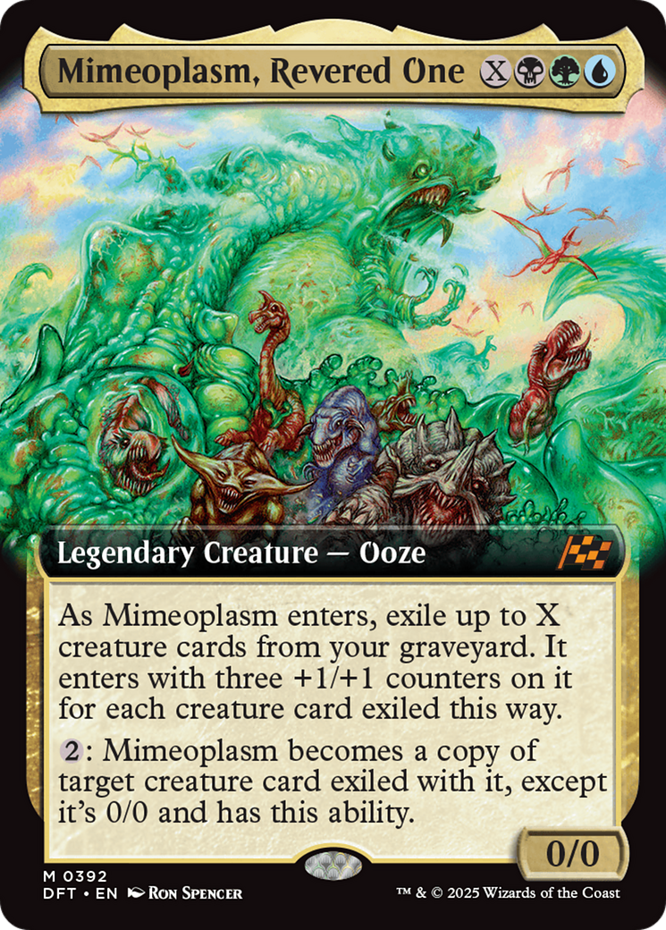 Mimeoplasm, Revered One (DFT-392) [Aetherdrift] (Extended Art) MTG Single Wizards of the Coast