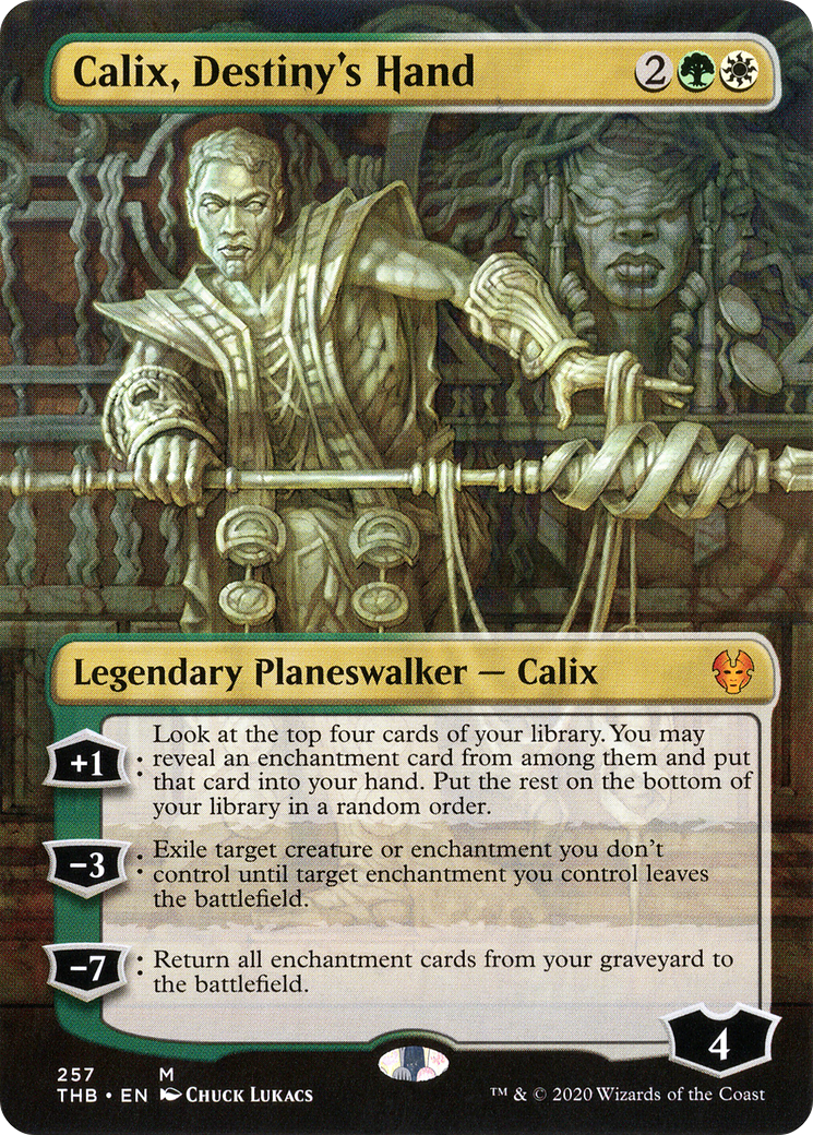Calix, Destiny's Hand (THB-257) [Theros Beyond Death] (Borderless) Foil MTG Single Wizards of the Coast